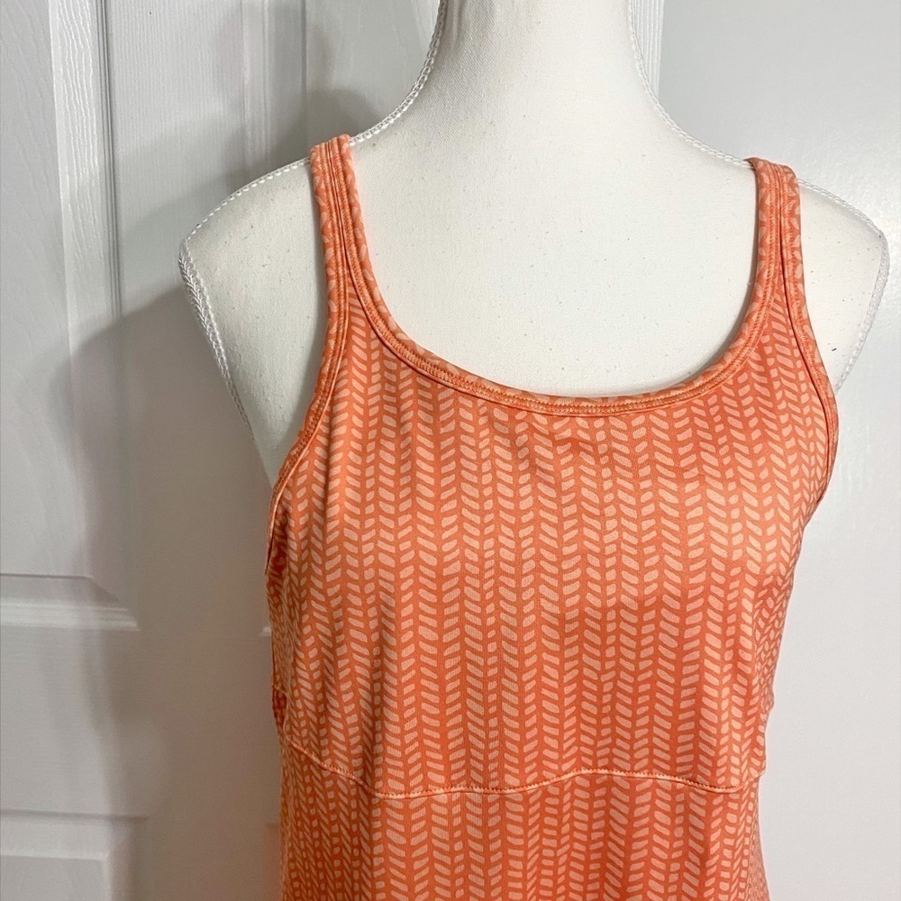 Columbia Womens Orange Omni Wick Athletic Crisscross Built In Bra Workout Dress - Picture 3 of 16